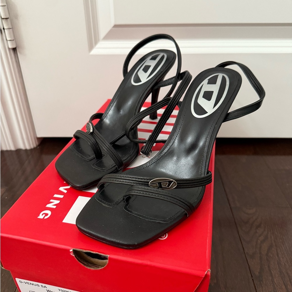 Diesel D-Venus-Strappy sandals in nappa leather - Picture 8 of 11